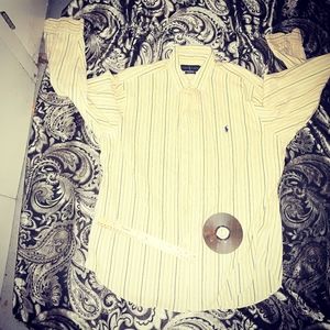 new POLO large mens yellow shirt